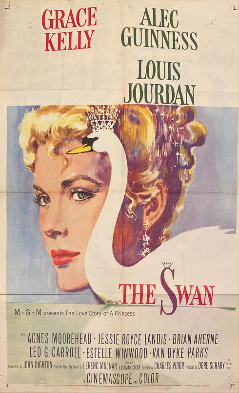 swan 1956 one sheet poster folded