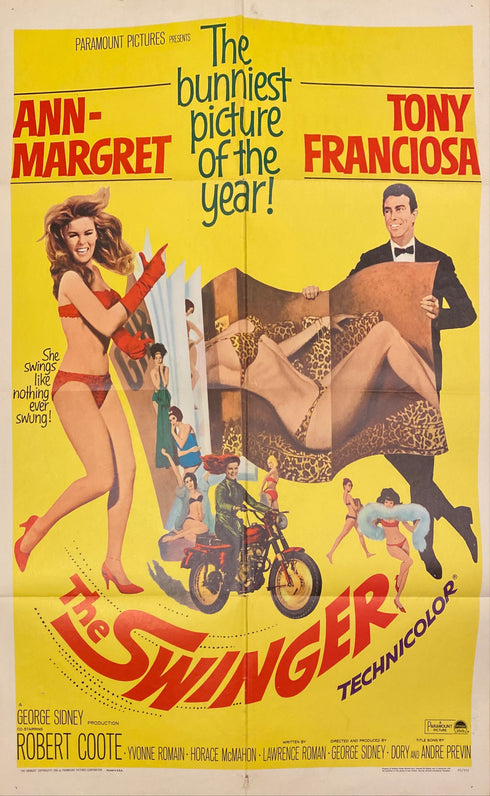 swinger 1966 one sheet poster folded