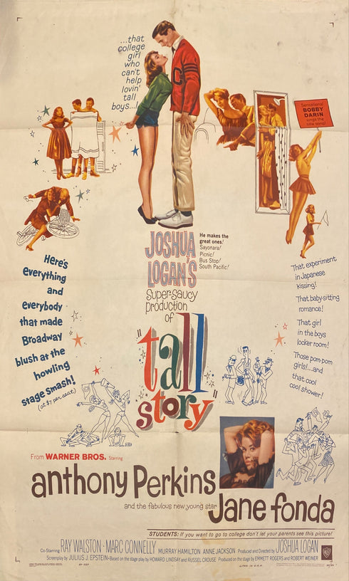 tall story 1960 one sheet poster folded