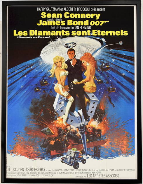 Diamonds Are Forever, 1984R<br>(linen-backed + framed)
