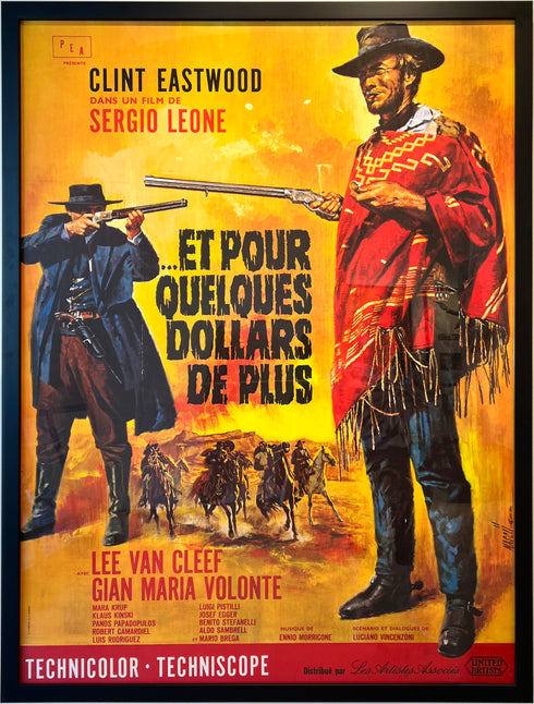 For A Few Dollars More<br>(linen-backed + framed)