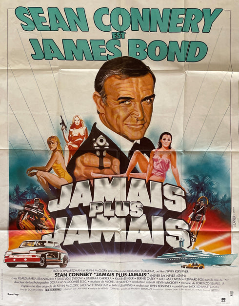 Never Say Never Again<br>(linen-backed + framed)