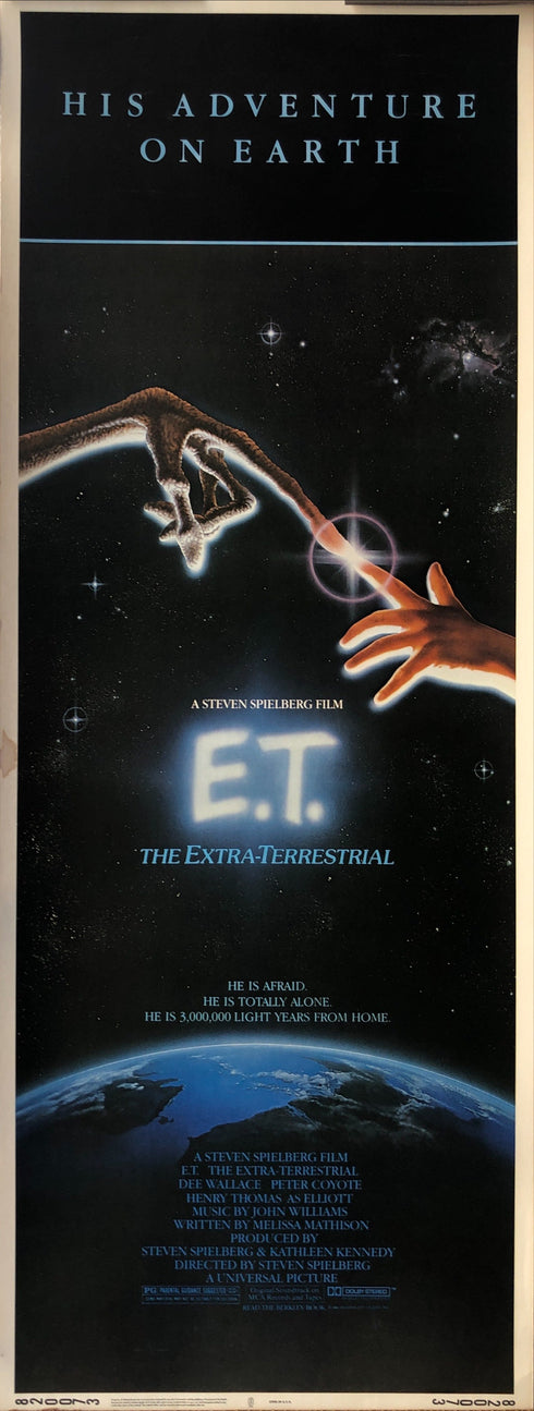 e.t. the extra-terrestrial 1982 insert card