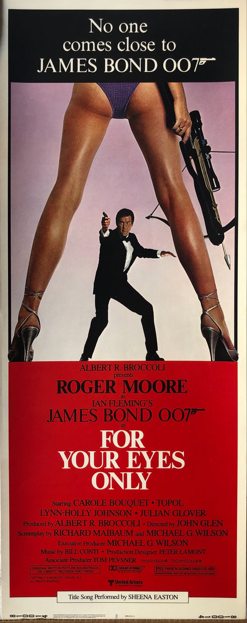 for your eyes only 1981 insert card