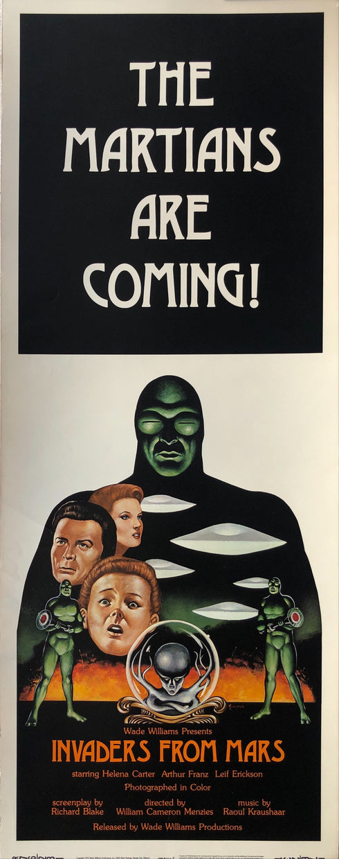 invaders from mars 1976 R insert card