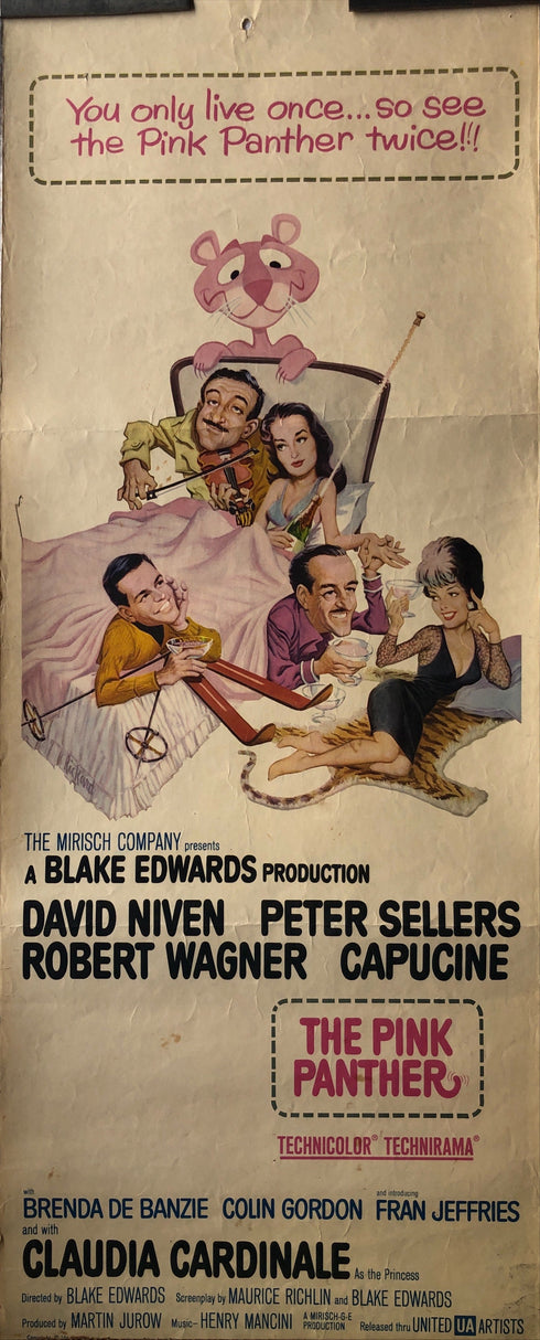 pink panther 1974 insert card