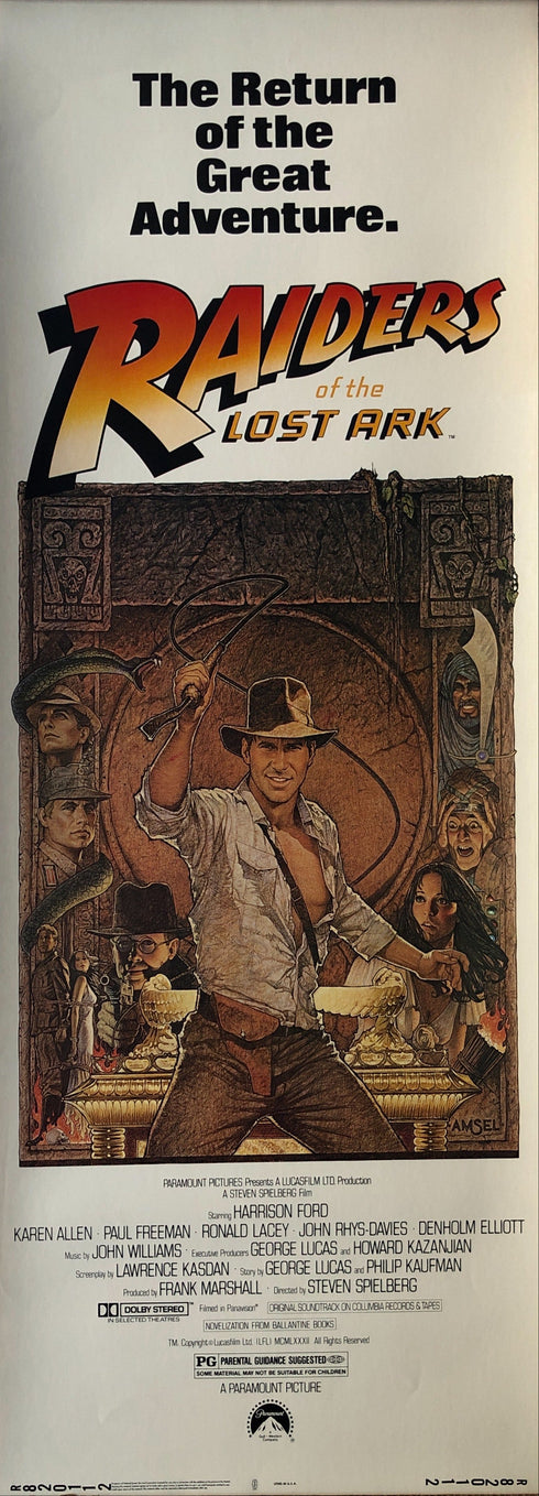 raiders of the lost ark 1982 R insert card