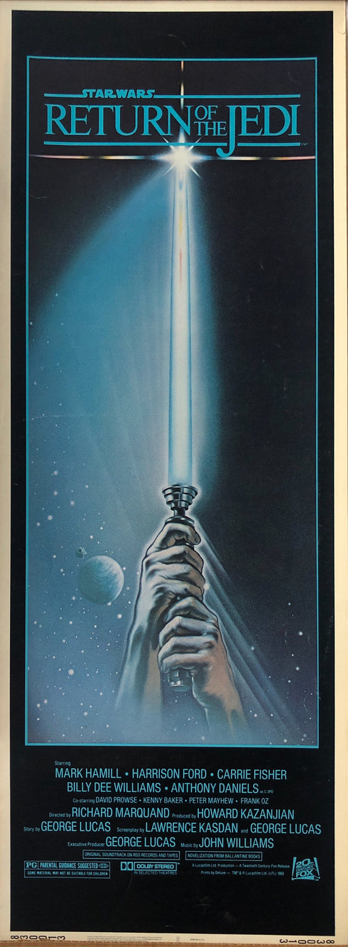 return of the jedi 1983 insert card