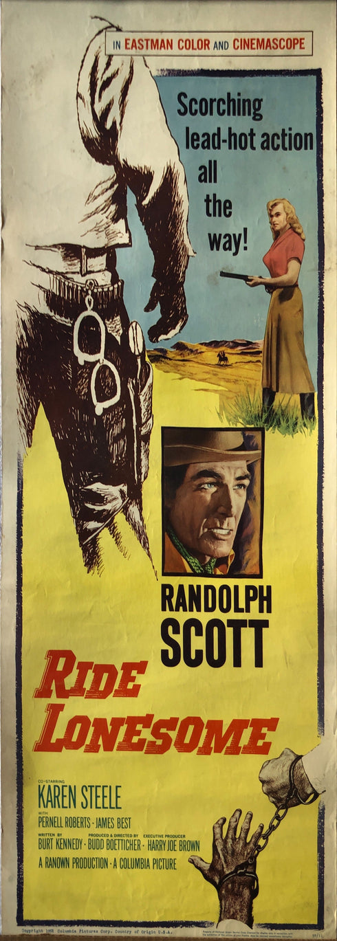 ride lonesome 1958 insert card