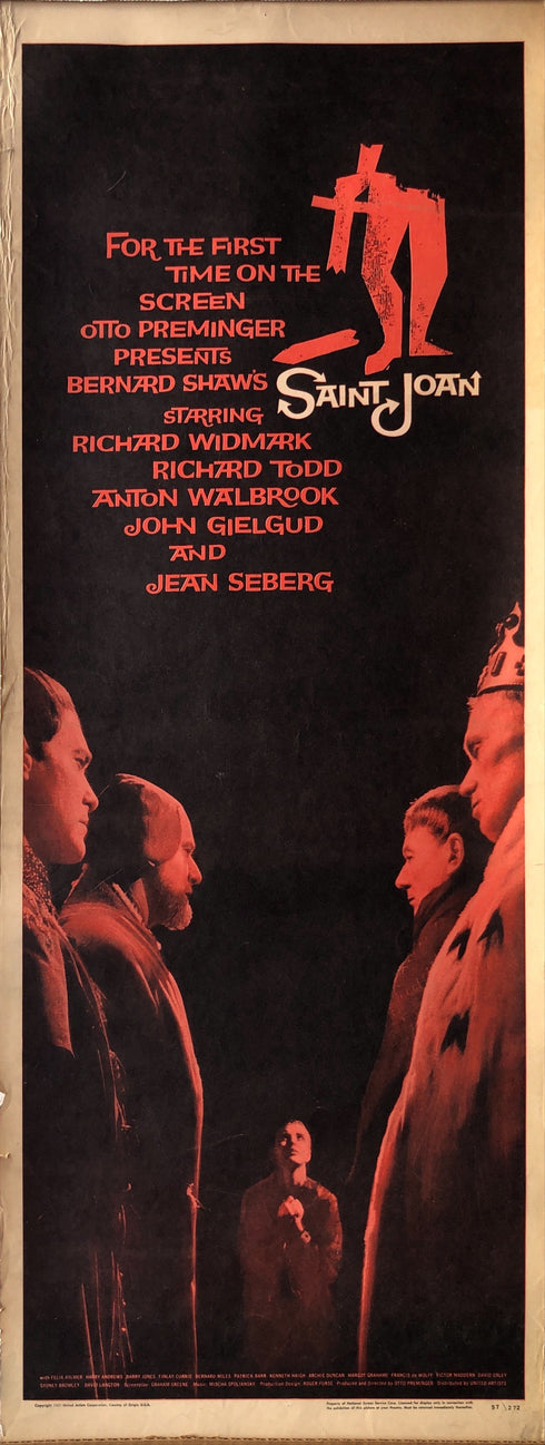 saint joan 1957 insert card