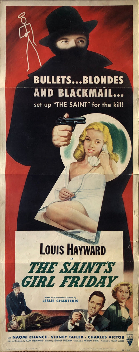 saint's girl friday 1954 insert card