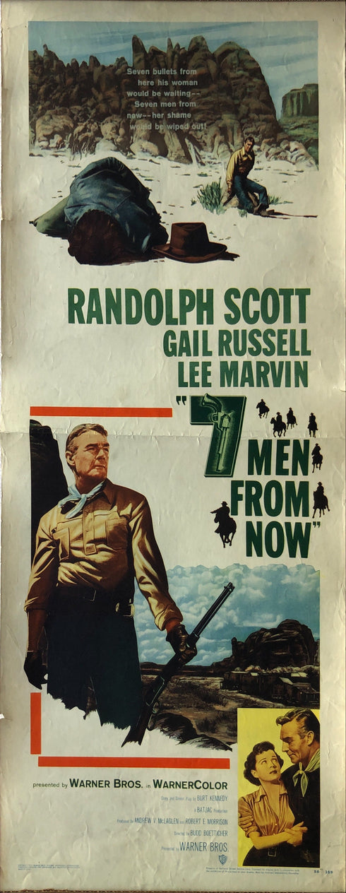seven men from now 1956 insert card