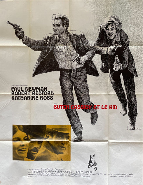 Butch Cassidy And The Sundance Kid, 1969<br>(linen-backed + framed)