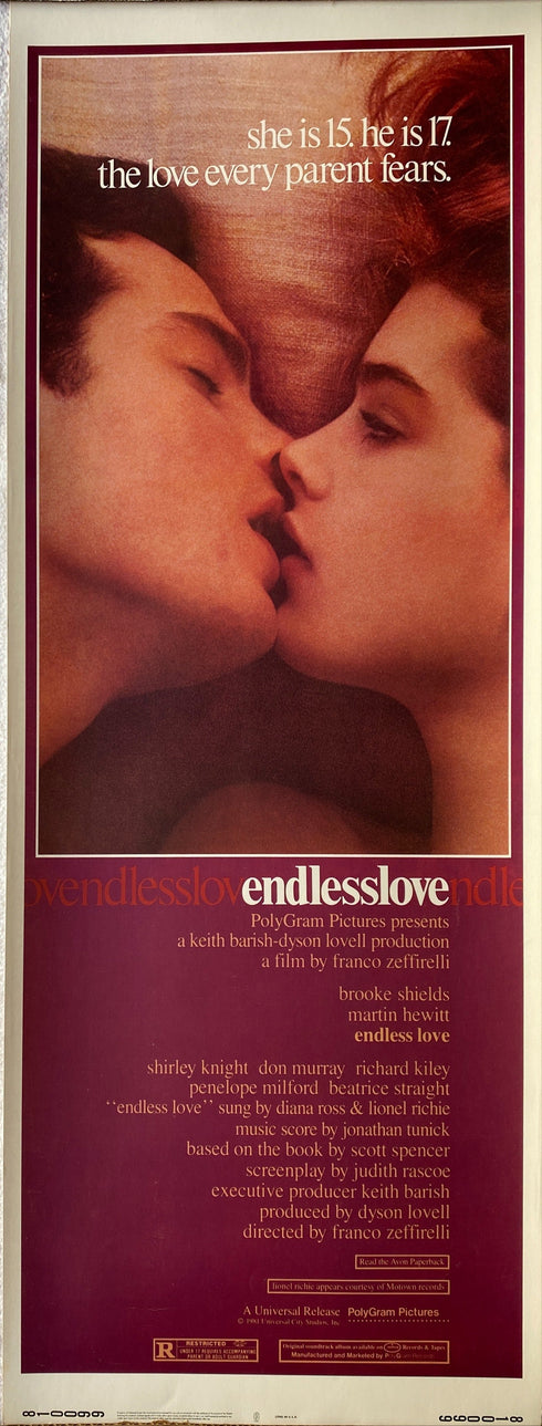 endless love 1981 insert card