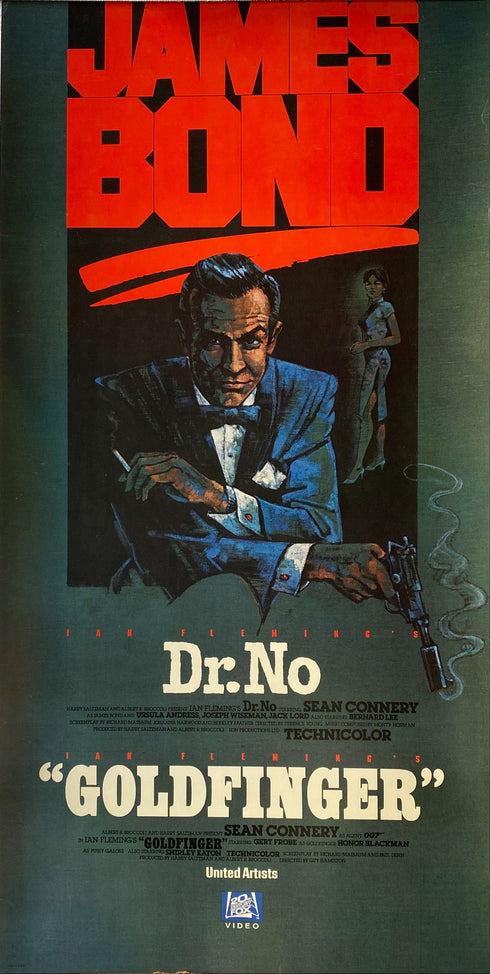 dr. no and goldfinger combo 1980 R insert card