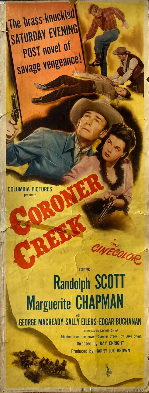 coroner creek 1948 insert card