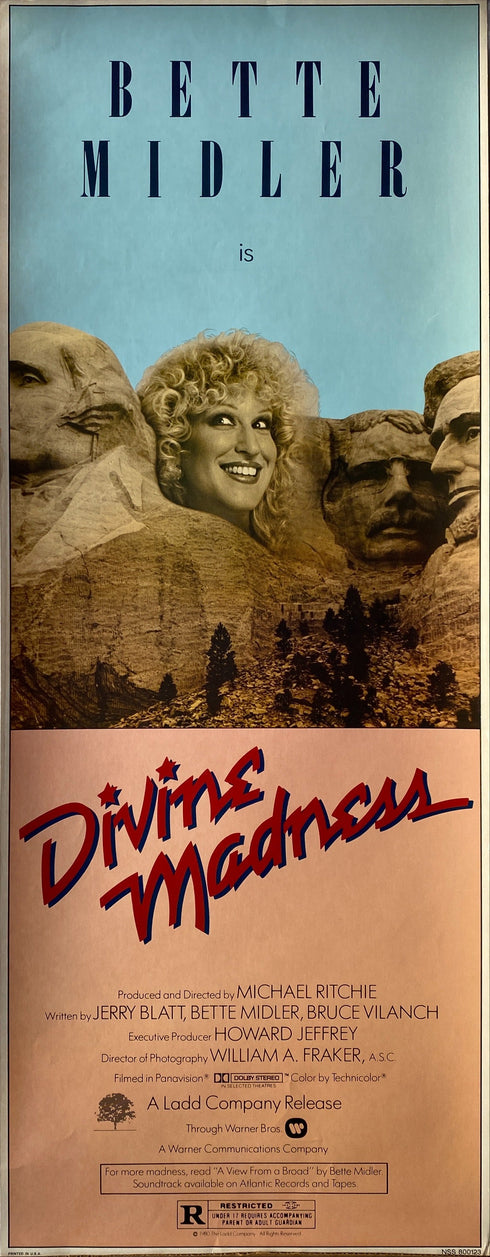 divine madness 1980 insert card