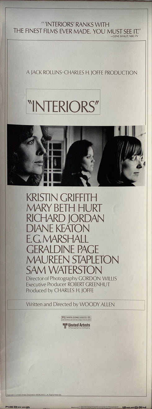 interiors 1978 insert card