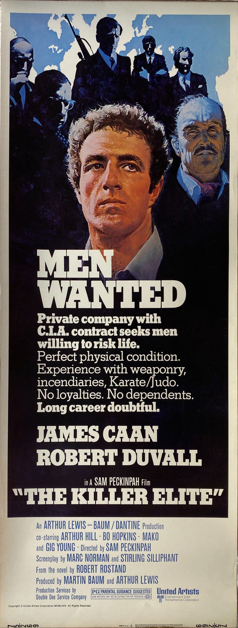 killer elite 1975 insert card