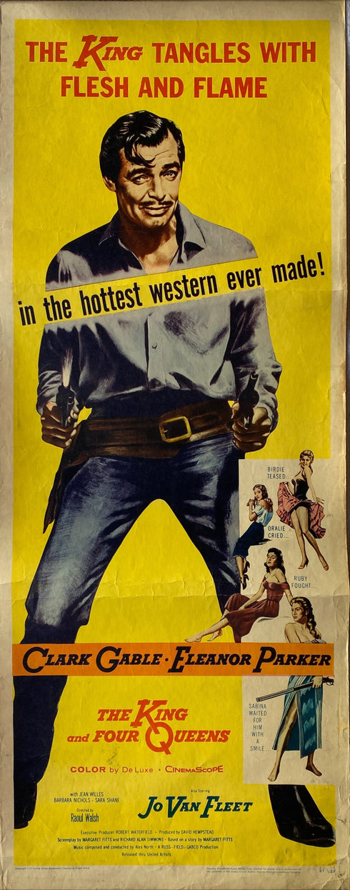 the king and four queens 1957 insert card