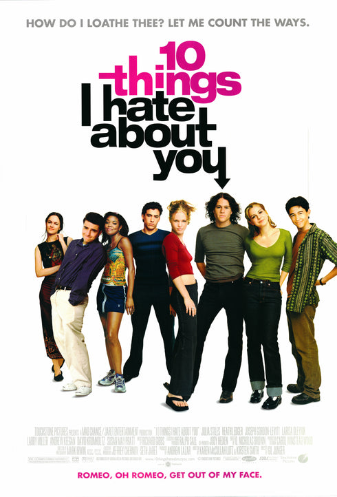 10 things i hate about you 1999 rolled one sheet poster