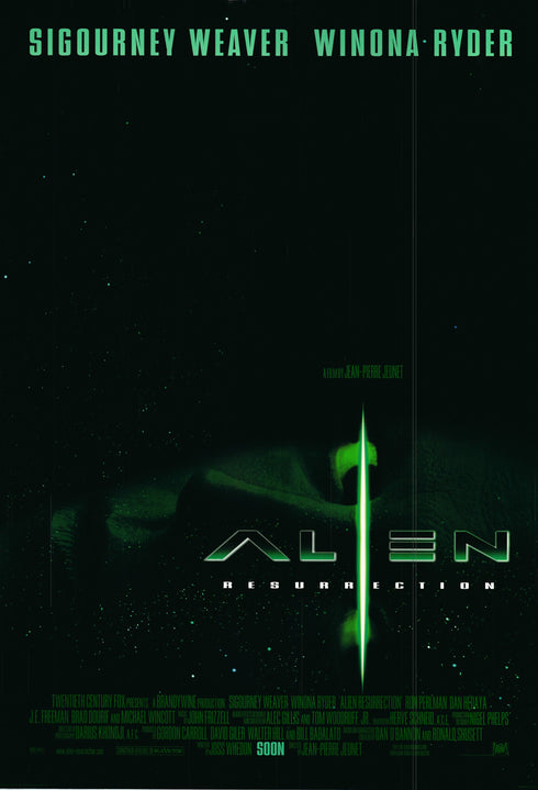 alien resurrection 1997 rolled one sheet international poster