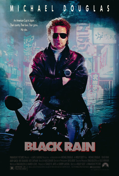 black rain 1989 rolled one sheet