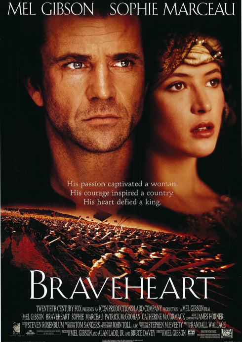 braveheart 1995 rolled international one sheet c