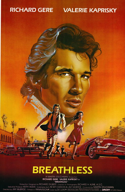 breathless 1982 rolled international one sheet a