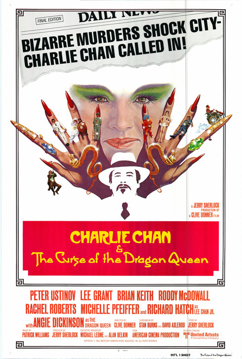 charlie chan: curse of the dragon queen 1980 rolled one sheet