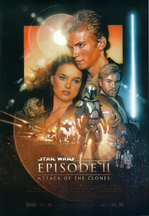 star wars episode ii: attack of the clones 2002 rolled advance one sheet b