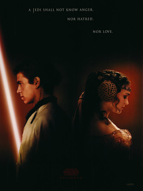 star wars episode ii: attack of the clones 2002 rolled advance one sheet a