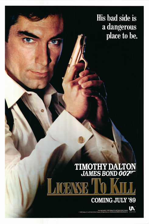 license to kill 1989 rolled advance one sheet