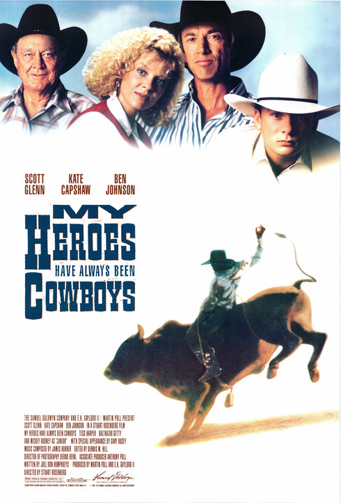 my heroes have always been cowboys 1991 rolled one sheet double sided
