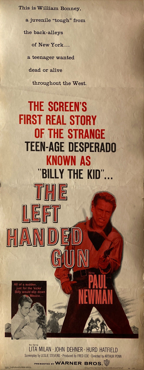 left handed gun 1958 insert card