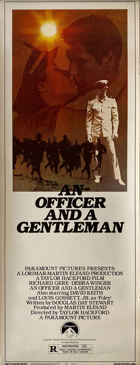 an officer and a gentleman 1982 insert card