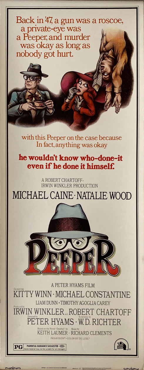 peeper 1975 insert card