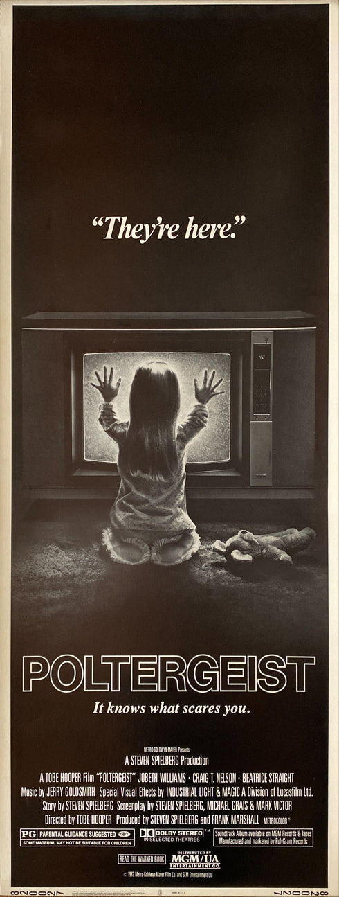 poltergeist, 1982 insert card<br>(framed)