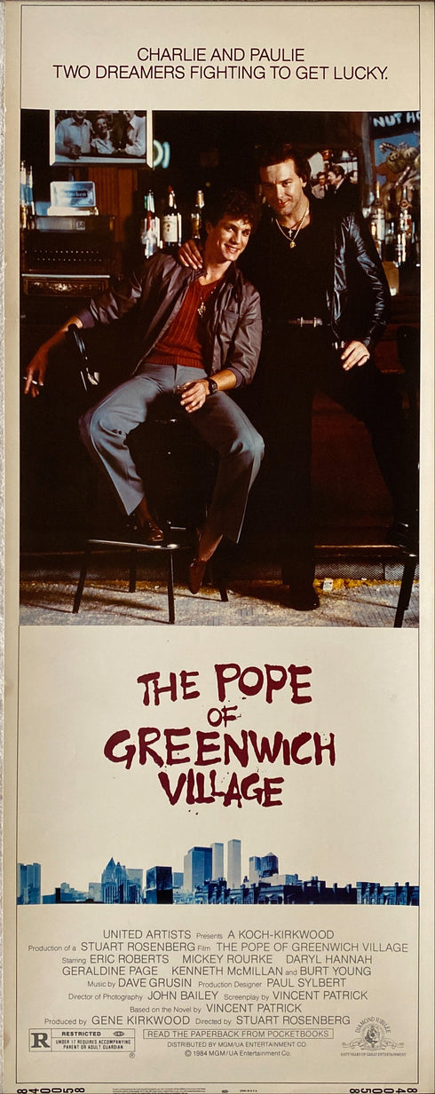 the pope of greenwich village 1984 insert card