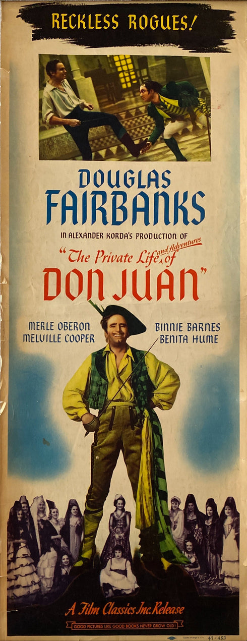 the private life of don juan 1947R insert card