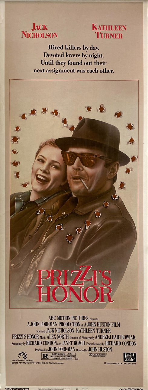 prizzi's honor 1985 insert card
