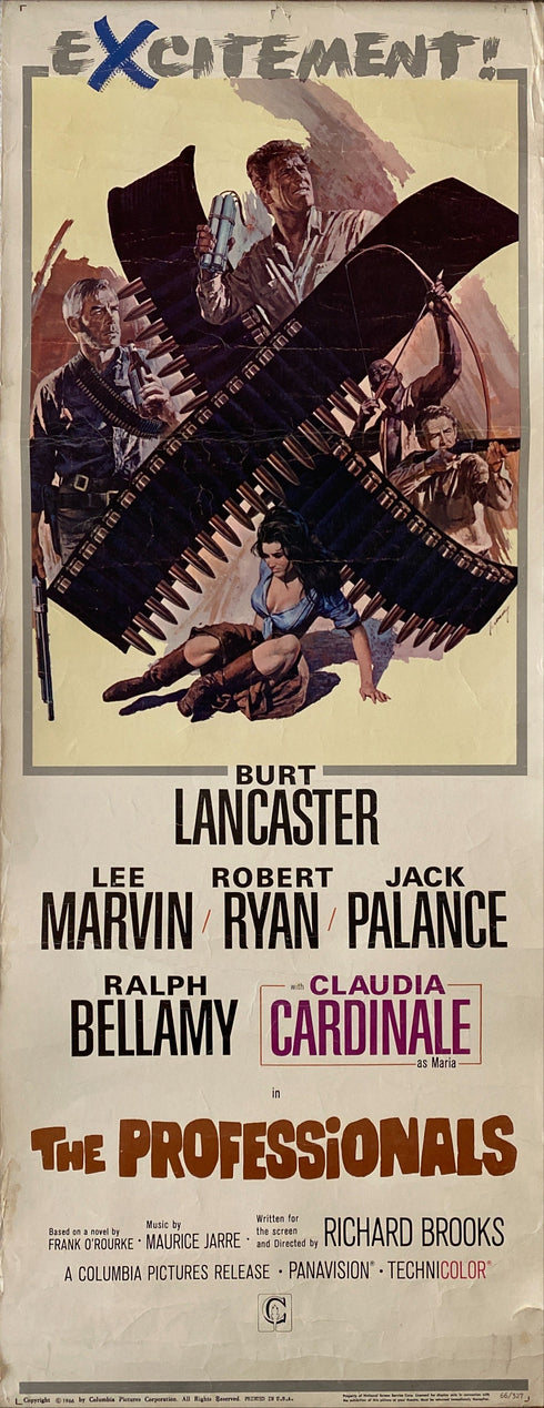 The Professionals 1966 insert card, rolled