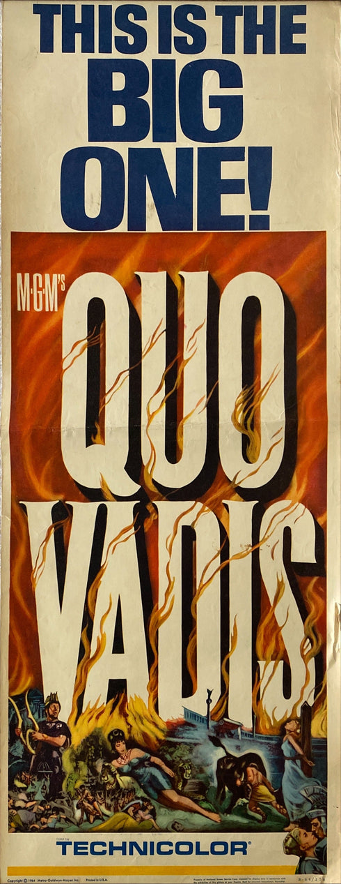 quo vadis 1964R insert card, rolled