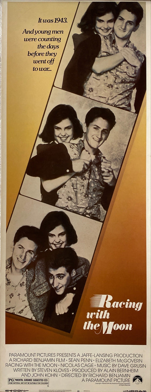 racing with the moon 1984 insert card