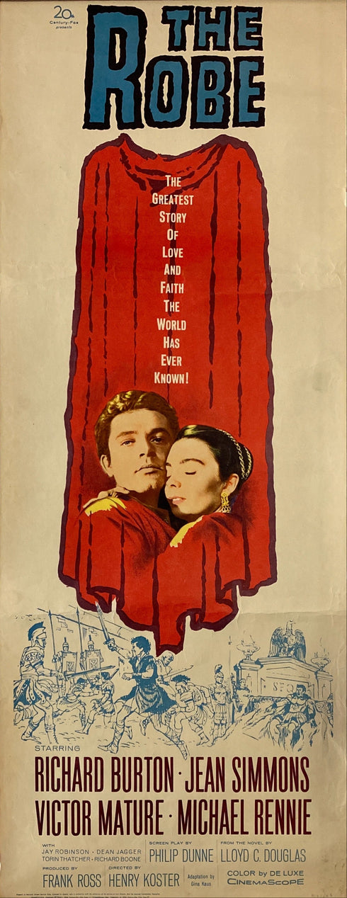 the robe 1963R insert card, rolled