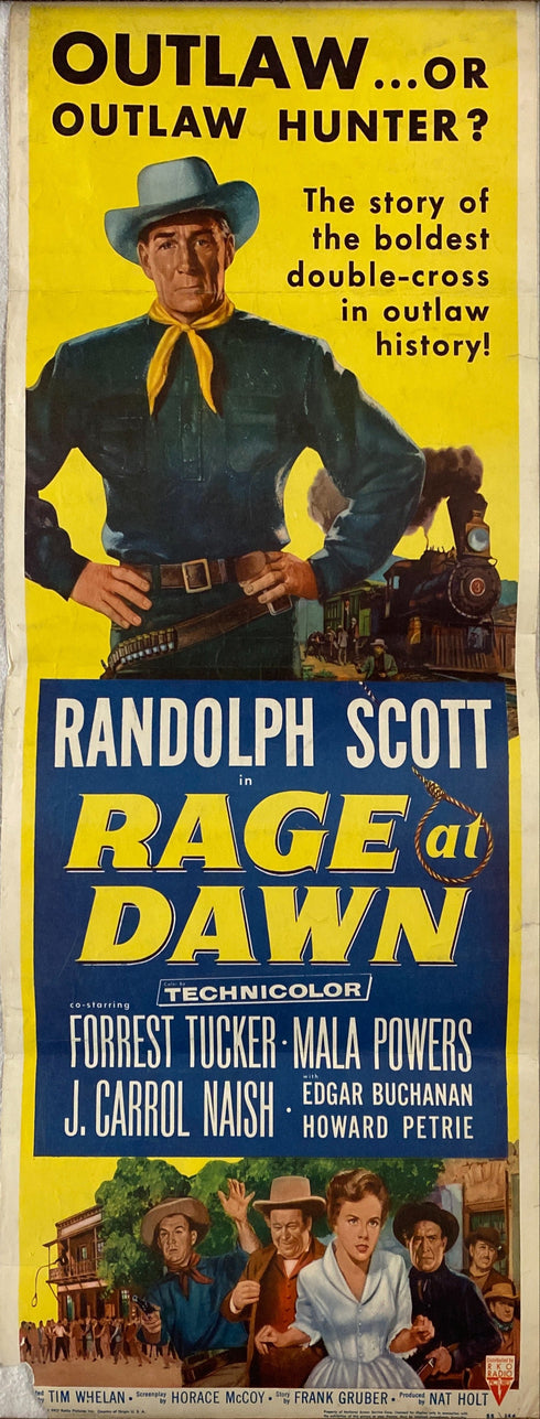 rage at dawn 1955 insert card