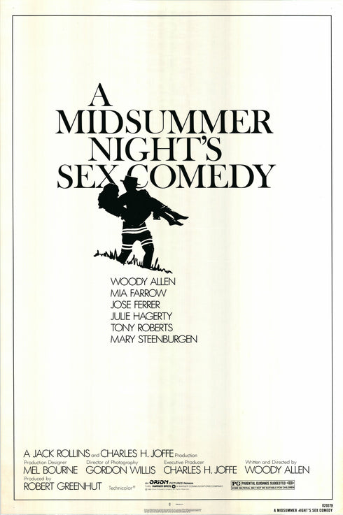 a midsummer night's sex comedy 1982 one sheet poster rolled