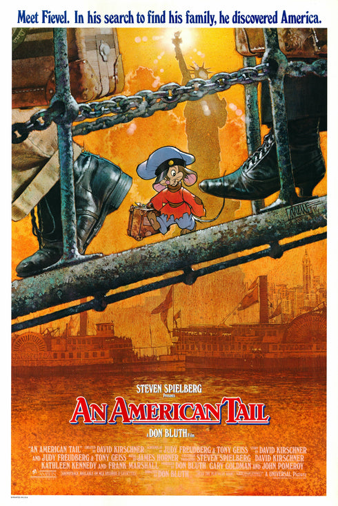 an american tail 1986 one sheet poster rolled