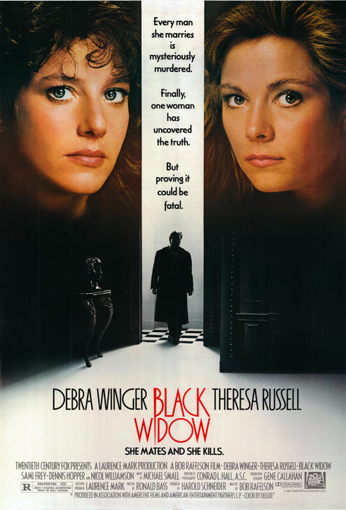 black widow 1987 one sheet poster rolled