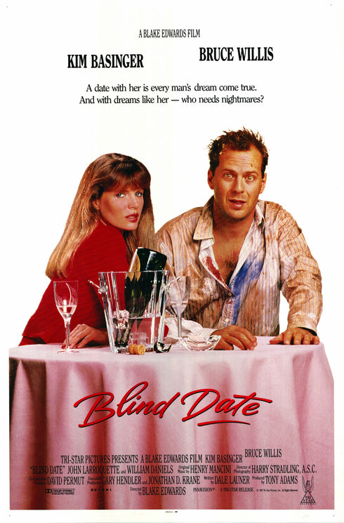 blind date 1987 international one sheet poster rolled